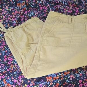 Ann Taylor LOFT Beige Casual Crop Pants
